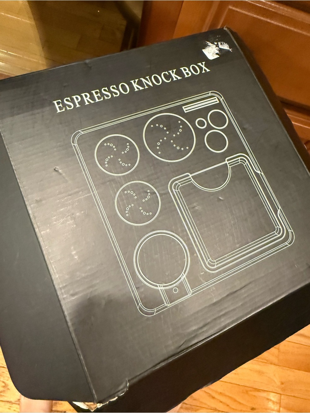 Espresso Black Knock Box black